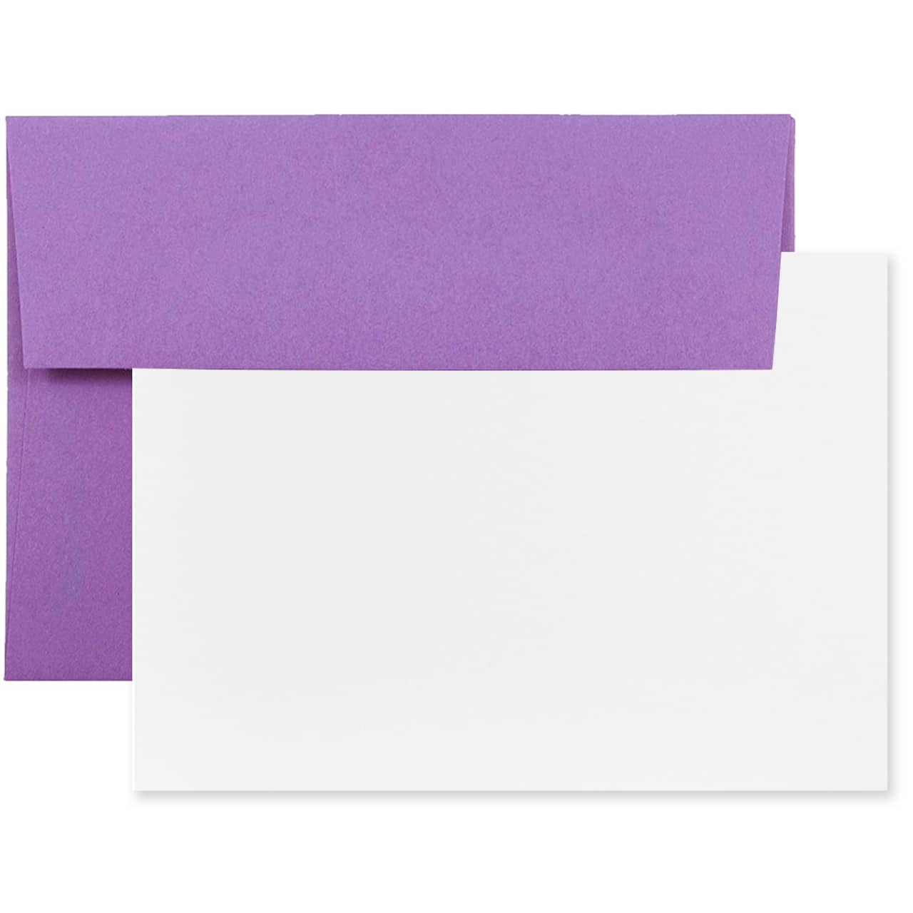 JAM Paper A7 Brite Hue Blank Greeting Cards & Envelopes, 25ct.